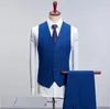 Men's Suit 2021 New Fashion Groom Wedding Dress High-end Party Business Striped Slim Suit 3 Piece Set coat Vest Pants1016265s