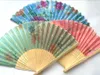 Groothandel 2019 Nieuwe partij 20x Chinese zijde vouwen bamboe hand fan fans kunst handgemaakte bloem