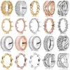 2019 nieuwe 100% 925 sterling zilveren pandora ringen rose goud voor vrouwen Europese originele bruiloft mode merk ring sieraden cadeau