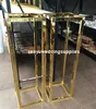 Nieuwe stijl bruiloft metalen gouden bloem vaas kolom stand voor bruiloft centerpiece decoratie Senyu0430