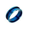 Простая пара группа кольца титановые стальные обручальные кольца женщины мужские хип-хоп 8 мм кольцо пальцев панк ювелирные изделия юбилейный брак Лучший подарок моды