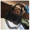 Mode europäischen und amerikanischen Stil Trend Lady Handtaschen Leopardenmuster Handtasche Koreanische Version der großen Kapazität wilde Umhängetasche