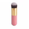 Atacado Little Fat cais Fundação Pincel De Madeira punho Creme Pincéis de Maquiagem Profissional Cosméticos Make up Brush