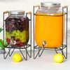 Distributeur de verre Mason Jar de boissons en gros avec robinet