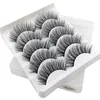 5 Pairs 3D Mink False eyelashes Natural Long Crisscross Makeup for Eyes Big Lashs Handmad