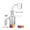 14mm 18mm verre Ash Catcher silicone Conteneur avec Récupérateur de 2 mm à fond rond Quartz Banger verre Cendriers pour le verre d'eau Bangs Pipes