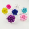 Rose Flower Napkin Ring 8 Colors Napkin Holder Serviette Holder For Wedding Party Dinner Table Decoration Accessories