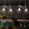 Kapalı Sarkıt Lambaları Retro Nordic Modern Demir Bisiklet Avize Cafe Aydınlatma LED Çatı Barı Tavan Lambası Yatak Odası Droplight Mağaza Ev Dekor Hediye