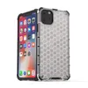 Honeycomb Rugged Hybrid Armor Case dla iPhone 11 Pro Max 2019 XS Max XR XS X 8 7 6S 6 Plus tylna pokrywa Transparent Telefon Nowy
