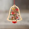 Weihnachtsbaumschmuck, Holzmuster, Fensterschmuck, Weihnachtsanhänger, Dekorationen, bunt, für Zuhause, Festival, 8 Stile, 120 Stück T2I5337