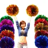 Pompones de flores de mano para porristas, espectáculo aeróbico, flores de baile, pompones de animadora para fútbol y baloncesto, 60g1