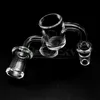 New Joint 3mm Wall 4mm Bottom Beveled Edge Quartz Banger Male Female 10mm 14mm 18mm 45/90 Quartz Banger Nails For Glass Bongs