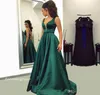 2019 mode smaragd green prom dress satin formale feiertage tragen abrufung abend partei pageantkleid maßgeschneiderte plus größe