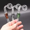 Great Pyrex Skull Water Smoking Pipes Oil Burners Pipe With Different Colored Balancer Glass Hookah Pipes
