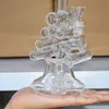 8,5-Zoll-Glas-Wasserbong Klarer Recycler-Dab-Ölbohrinsel-Bubbler Rauchen dicker Becher Glaspfeife Tabak-Wasserpfeifen mit 14-mm-Schüssel Segelboot-Form Neuer Typ Großhandel