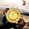 Orologio da uomo meccanico automatico di moda TEVISE Orologio da uomo in acciaio inossidabile dorato Orologio da polso da uomo di marca di lusso superiore257t