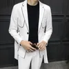 2019 Vår och sommar Hot New Business Mäns kostym Byxor Fashion Slim Jacket Suit Bankett Host Casual Two-Piste