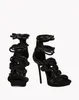 2019 Sexig New Gladiator High Heels Skor Kvinna Sommar Stava Färg Klänning Sandaler Cut Outs Party Shoes Kvinnor Ropes Stiletto Sandaler