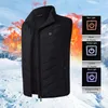 Men Women Electric Heating Vest Jacket Sleeveless Waistcoat USB Thermal Clothing Winter Warm Jacket Outerwear Male Heated Vest