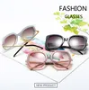 New type of spectacle leg twist technology metal square Sunglasses all-around fashionable female Sunglasses personality glasses #4184