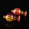 Smoking Accessories Glass Bubble Carb Cap Blue Orange For Beveled Edge Quartz Banger Dabber Nail Water Bongs Dab Rigs