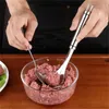 DIY аксессуары для кухни Фрикадельки Ложка из нержавеющей стали Scoop антипригарным Длинные ручки еды мяса Болл Maker Рождественские инструменты Dropshipping