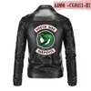 BTS Southside Riverdale Turn-down collar Leather Jackets Serpents Men Riverdale Streetwear Leather  south side serpents