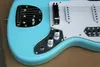 OEM Blue Electric Guitar with Rosewood Fretboard and White Pickguard,SS Pickups,Chrome Hardwares,offering customized service