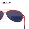 Wholesale-Oley marca óculos de sol homens polarizado moda clássico piloto piloto óculos de pesca goggles máscaras para homens / wome y7005