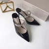 Vendita calda-Scarpe eleganti in velluto Sandali con diamanti da donna Fashion Luxury Party Wedding Women Dress Shoe Pantofole con diamanti piatti