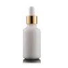 Bottiglie di profumo di olio essenziale di porcellana bianca e bottiglie di liquido Flacone di aromaterapia contagocce pipetta reagente 5ml-100ml DHL libero all'ingrosso