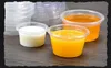 180 ml / 6 oz Épaississement Jetable En Plastique Transparent Dessert Tasses avec couvercle lait Pudding Tasses gelée Bol yaourt sauce boîte magasin d'alimentation emballage SN2324