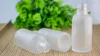 Bottiglie vuote di olio essenziale di vetro rotondo Contenitore contagocce per pipetta satinato da 30 ml per essenza cosmetica per la cura della pelle