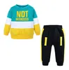 Einzelhandel Baby Kinder Cartoon Mode Lässig Patchwork Zweiteilige Anzüge Kleidung Sets Säugling Jungen Outfits Sportwear Trainingsanzüge Designer Kleidung