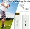 Neue 10 PC White Pocket Retractable Golf Club Reinigungsbürste Tool - Drahtbürste Verein Groove Freies Verschiffen