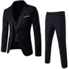 Man Suit Business Formal Leisure Dress Slim Fit Trzyczęściowy garnitur ślubny Groom Dwuczęściowy zestaw S-6xl