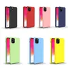 Silicone Phone Case Slim Soft TPU Cover för iPhone 11 Pro Max XS XR XS Max 6 7 8 Plus Matt färgskal