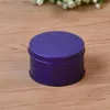 Gift Wrap 10Pcs Round Iron Jar Metal Candy Packaging Box Purple/Blue Boxes Wedding Favor Present Party Supplies 7.5x4.5cm