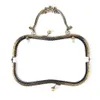 1PCS diy 20.5cm bronze silver vintage elegant women purse frame clutch bag clasp with handle DIY hardware knurling