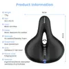 Stor komfortcykelplats Bekväm med cykel Sadel Memory Foam Padded Absorption PU LÄDER WIDE BICYCLE SADDLE CUSHION4811215