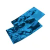 500pcs 9x13cm open top heat seal blue flat aluminum foil package bag vacuum valve tea storage packaging chocolate bar mylar pouch bags