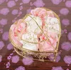 6 sztuk Sztuczny Rose Soap Flower Płatek Z Żelazą Kosz Urodziny Walentynki Matki Dnia Prezent Ślubny Różani Kwiaty