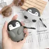 Cute Cartoon Penguin Panda Słuchawki Ochronna Case Bezprzewodowy zestaw słuchawkowy Bluetooth 1/2/3 Generowanie silikonowe miękkie etui