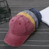 Vintage Washed ponytail Baseball Cap Dyed Low Profile Adjustable Unisex Classic Plain sport outdoor summer Dad Hat Snapback