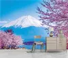 Papier peint mural de fond de paysage de fleurs de cerisier, papier peint 3d pour toile de fond tv 9362340