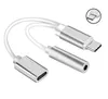 2 in 1 Charger And Audio Type C Earphone Headphone Adapter Connector 35mm Aux Jack For Iphone 7 Samsung S86978865