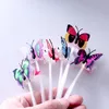 Novelty Lighting Toy Shine Briad Färgglada Butterfly Hair Party Essential Decoration Halloween Julfiber Optic Pigtail Flätor