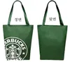 Nuova borsa a tracolla per imballaggio di medie dimensioni, borsa per la spesa per confezioni regalo B-654,33,5 * 8 * 41 cm Borse ecologiche verdi Starbucks Coffee