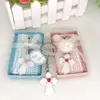 White Cross Keychain In Gift Box Birthday Souvenir Baby Christening Gift