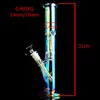 Glow In The Dark Bong in vetro per acqua Narghilè Tubi per fumatori Dab Rigs Bubbler Heady Bong Downstem Perc con ciotola da 14 mm